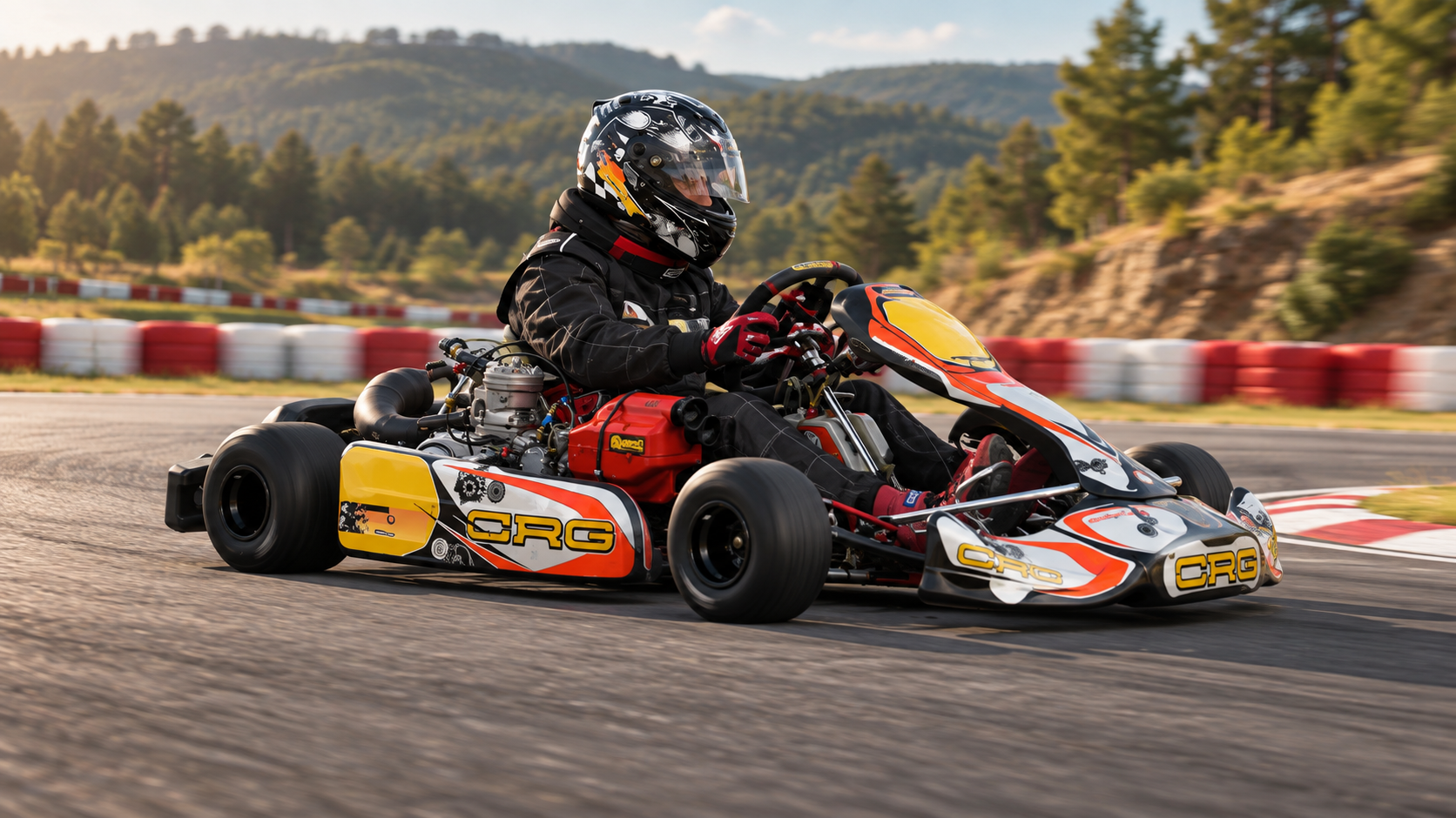Imagem ilustrativa de karting baseada no kart CRG da associação